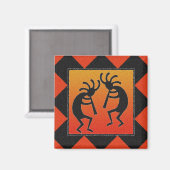 Southwestern Kokopelli Magneet (Voorkant / Achterkant)