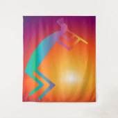 Southwestern Kokopelli Wandkleed (Voorkant)