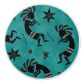 Southwestern motif fun Bouton en céramique (Devant)
