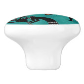 Southwestern motif fun Bouton en céramique (Côté)