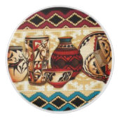 Southwestern motif fun Céramique boutons (Devant)