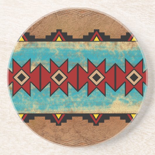 Southwestern Motif Zandsteen Onderzetter (Voorkant)