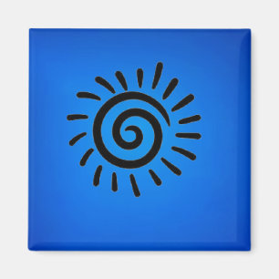 Southwestern Native American Sun Symbol Magnet Magneet