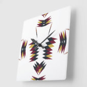 SouthWestern Native Pattern Vierkante Klok (Hoek)