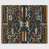 SouthWestern Scratch Art Pattern Cadeaupapier (Vlak)