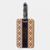Southwestern stammenpatroon bagagelabel (Achterkant verticaal)