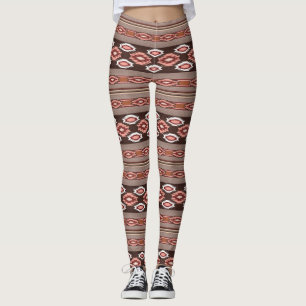Southwestern stammenpatroon leggings