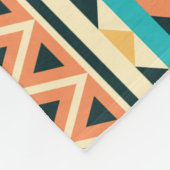 Southwestern Style Boho Pattern Fleece Deken (Hoek)