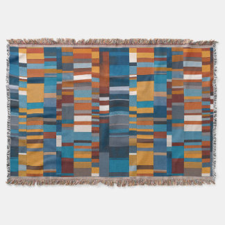 Southwestern Style Geometric Block Pattern  Deken