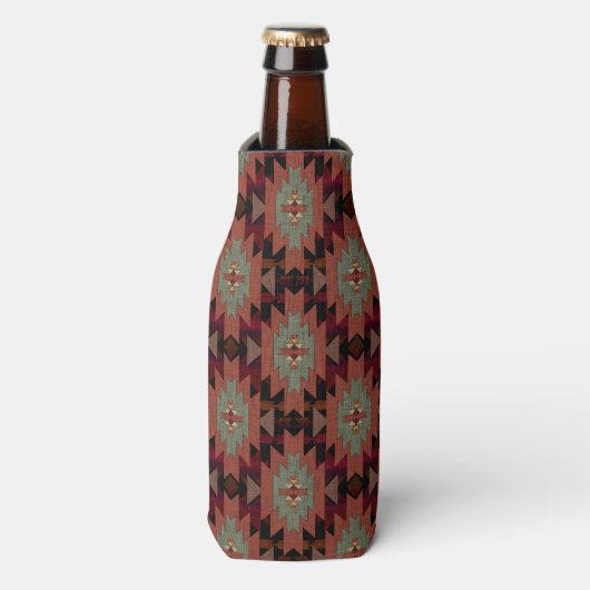 Southwestern Style Pattern Flesjeskoeler (Fles Voorkant)