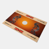 Southwestern Sun Kokopelli Doormat Deurmat (Schuin)
