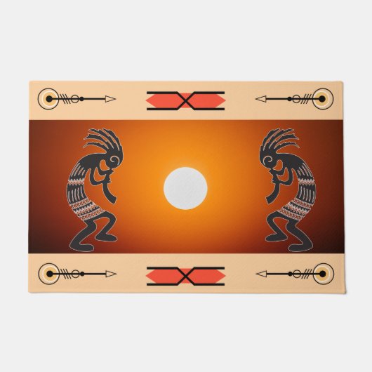 Southwestern Sun Kokopelli Doormat Deurmat (Voorkant)