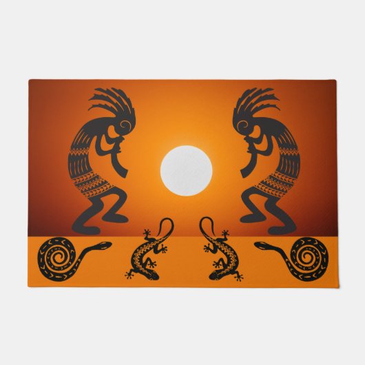 Southwestern Sun Kokopelli Doormat Deurmat (Voorkant)
