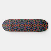 Southwestern Symmetrical Tiled Pattern Line Art Skateboard (Horizontaal)