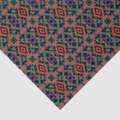 Southwestern Symmetrical Tiled Pattern Line Art Tissuepapier (Detail)