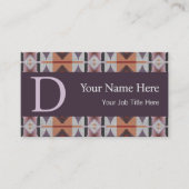 Southwestern Tribal Pattern Inspired Custom Visitekaartje (Voorkant)