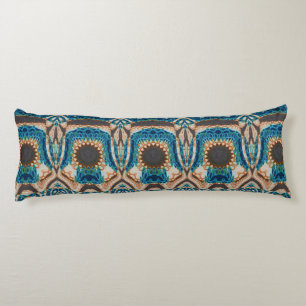 Southwestern Turquoise Native Pattern Lichaamskussen