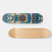 Southwestern Turquoise Native Pattern Skateboard (Horizontaal)
