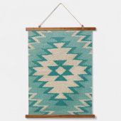 Southwestern Wall Art, Turquoise tapisserie (Recto)