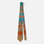 Southwestern-woestijn Indian Star Man Design Art Stropdas (Voorkant)