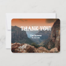 Southwestern Zion Canyon Mariage Merci Notes