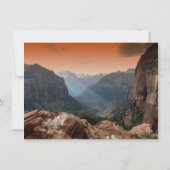 Southwestern Zion Canyon Wedding Invitations Kaart (Achterkant)