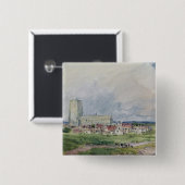 Southwold, Suffolk Vierkante Button 5,1 Cm (Voorkant /achterkant)