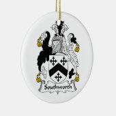 Southworth Family Crest Keramisch Ornament (Rechts)