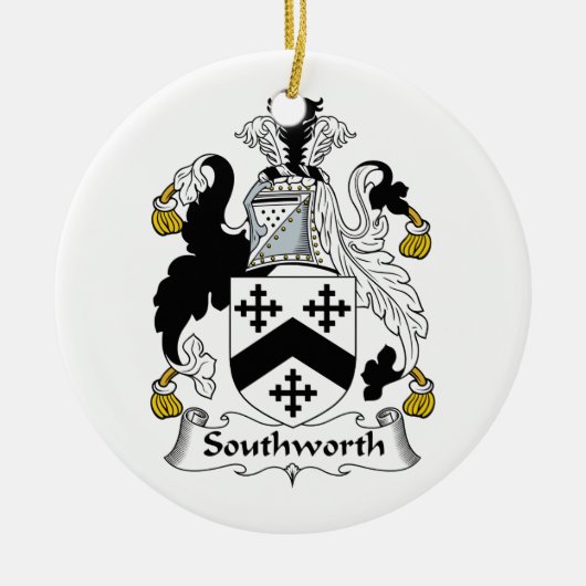 Southworth Family Crest Keramisch Ornament (Voorkant)