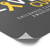 soutien amour cure cancer de l'enfance Poster & Im (Coin)