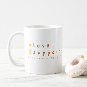 soutien du cancer de l'enfance amour Mugs moderne