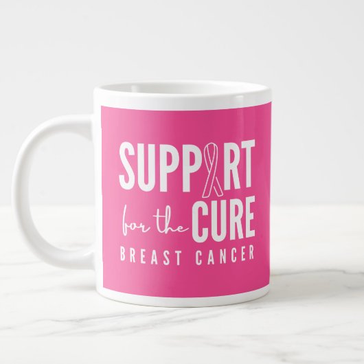 soutien du cancer du sein cure rose Mugs (Gauche)