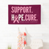 soutien du cancer du sein espoir Bannière grand si (En situation)