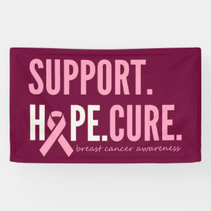 soutien du cancer du sein espoir Bannière grand si