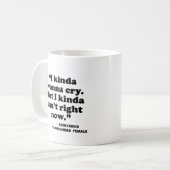 Soutien en santé mentale | Kinda Wanna café Mug (Devant gauche)