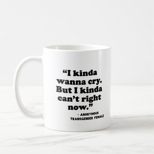 Soutien en santé mentale | Kinda Wanna café Mug (Gauche)