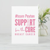 soutien personnalisé du cancer du sein Invitation (Debout devant)