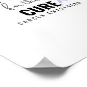 soutien pour guérir tous les cancers Poster & Impr (Coin)