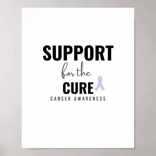 soutien pour guérir tous les cancers Poster & Impr (Devant)