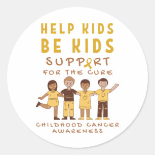 soutien pour le cancer de l'enfance un Étiquette d