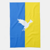 Soutien Ukraine serviette de cuisine Peace Dove (Vertical)