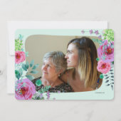 Souvenez-vous de la fête des mères Carte photo pla (Dos)