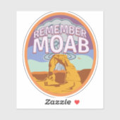 Souvenez-vous de Moab Sticker (Feuille)