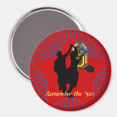 "Souvenez-vous des années cinquante" aimant frigo (Recto/Verso)