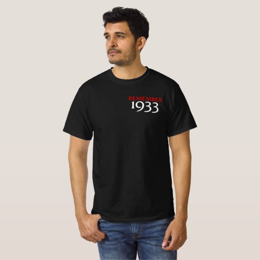 Souvenez-vous du T-shirt de 1933 (Devant entier)