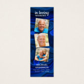 Souvenir 3 Photo Poème funéraire Signet de prière (Devant)