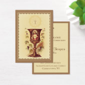 Souvenir Carte Sainte Chalice Première Communion S (Bureau)