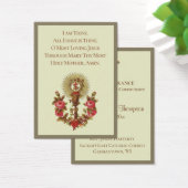 Souvenir Carte Sainte Chalice Première Communion S (Bureau)