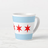 Souvenir Chicago Flag Latte Mok (Rechterhoek)