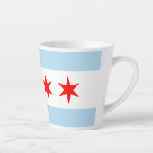 Souvenir Chicago Flag Latte Mok (Rechts)